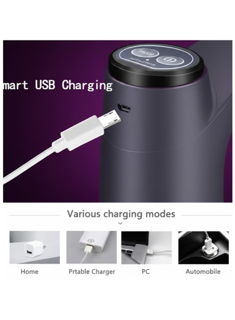 Casa Bella The Brand Rechargeable Mini Water Dispenser Portable and Light-Weight Pump with Easy Press Mechanism, Water Dispenser, USB Charging, Automatic Drinking Water Dispenser Pump, Portable Electric Water Dispenser for 2-5 Gallon Bottle Black & White - Image 4